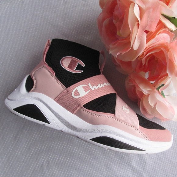 Champion Shoes - 🌹 CHAMPION LADY LEGEND V OVER BLACK ROSE HUSH PINK SNEAKERS SIZE 7